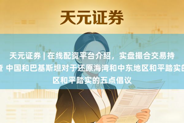 天元证券 | 在线配资平台介绍，实盘撮合交易持仓实时可查 中国和巴基斯坦对于还原海湾和中东地区和平踏实的五点倡议