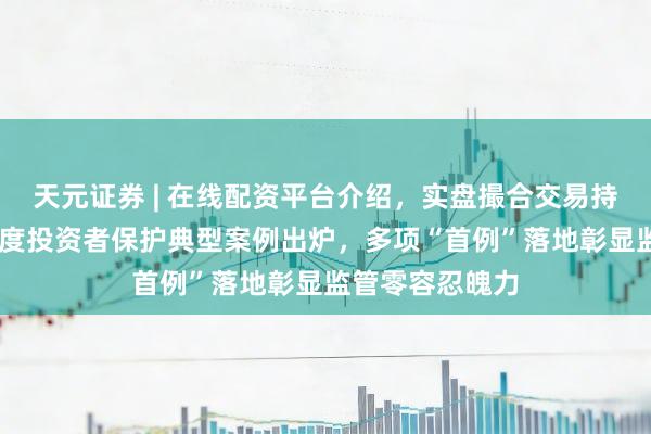 天元证券 | 在线配资平台介绍，实盘撮合交易持仓实时可查 年度投资者保护典型案例出炉，多项“首例”落地彰显监管零容忍魄力